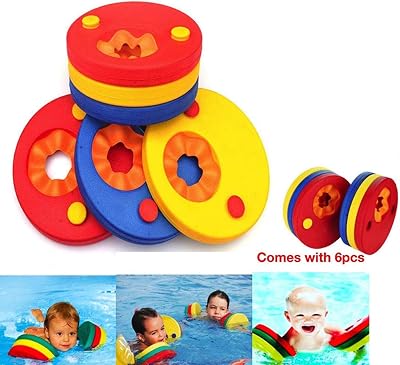 6 Stück schwimmscheiben ab, schwimmscheiben Kinder, Eva Schaum, Schwimmflügel für Babys, Für Kinder zum Erlernen des Schwimmens als Hilfsmittel geeignet