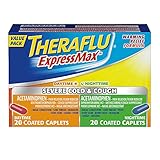 Theraflu ExpressMax Combo Caplets for Daytime and Nighttime Severe Cold and Cough (40-count)