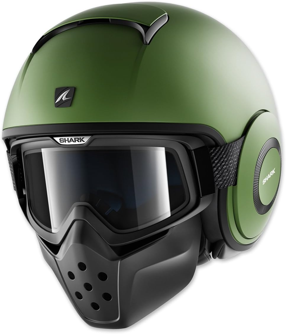 Shark Helmets Drak Blank Matte Green (Medium)