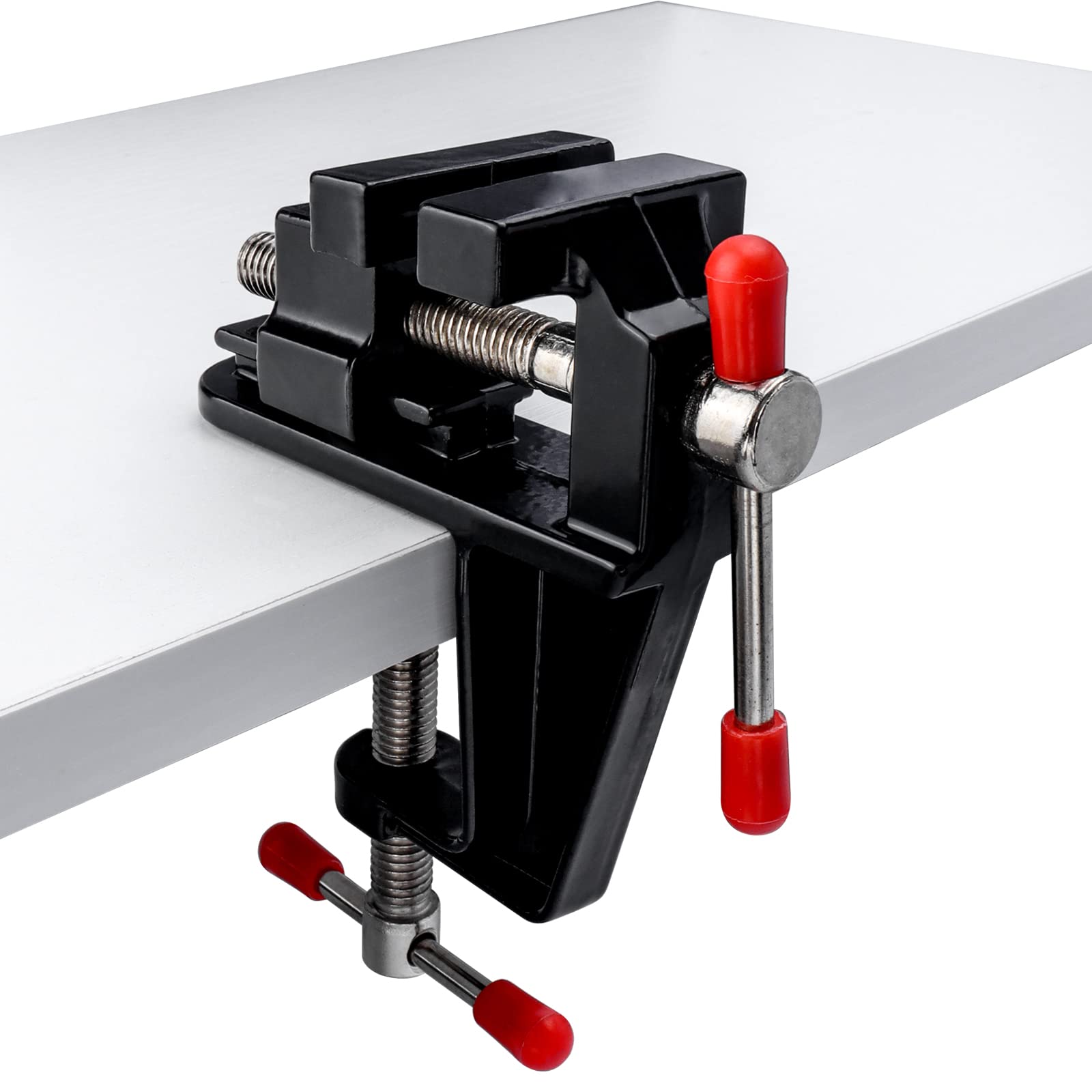 Gasea Universal Mini Table Vise Small Clamp 360° Mini Drill Press Vice with Suction Cup Table Bench Vice Tool for Walnut Jewelry Watch