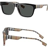 BURBERRY BE4293 Square Shape Acetate Sunglasses with Luxury Eyewear Kit