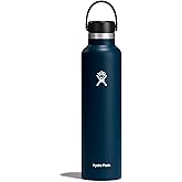Hydro Flask Water Bottle - Insulated Stainless Steel - Non Spill, Leakproof in 24 Oz Indigo Blue