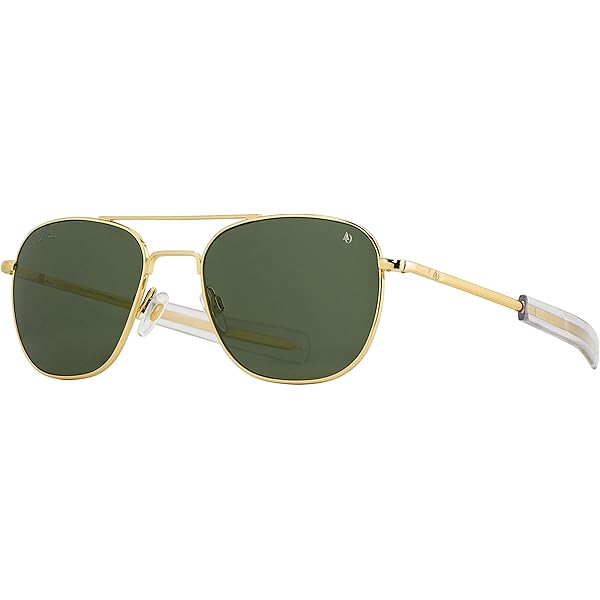 Amazon.com: AO Original Pilot Sunglasses - Gold - Calobar Green