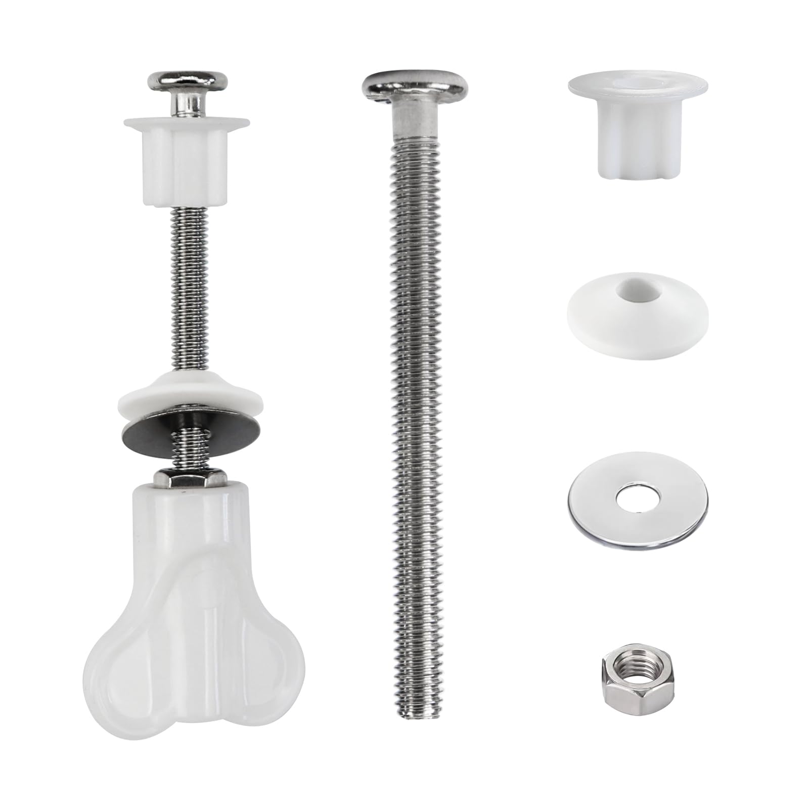 Fanmitrk Toilet Seat Hinge Parts,Replacement Fittings and Repair Parts, for Toilet Seat Hinges Use (hinge01)