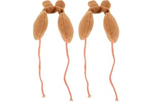 OATIPHO 2pcs Cartoon Earmuff Decorations for Plush Dolls Soft Winter Doll Gear Stylish Mini Ear Warmers