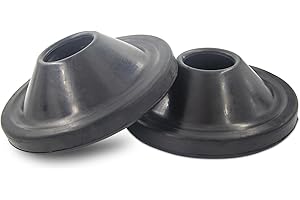 Sheisor Rear Coil Spring Insulators, Rear Upper Coil Spring Isolators Compatible with 2007-2018 Jeep Wrangler JK JKU (Stock height, Pair)