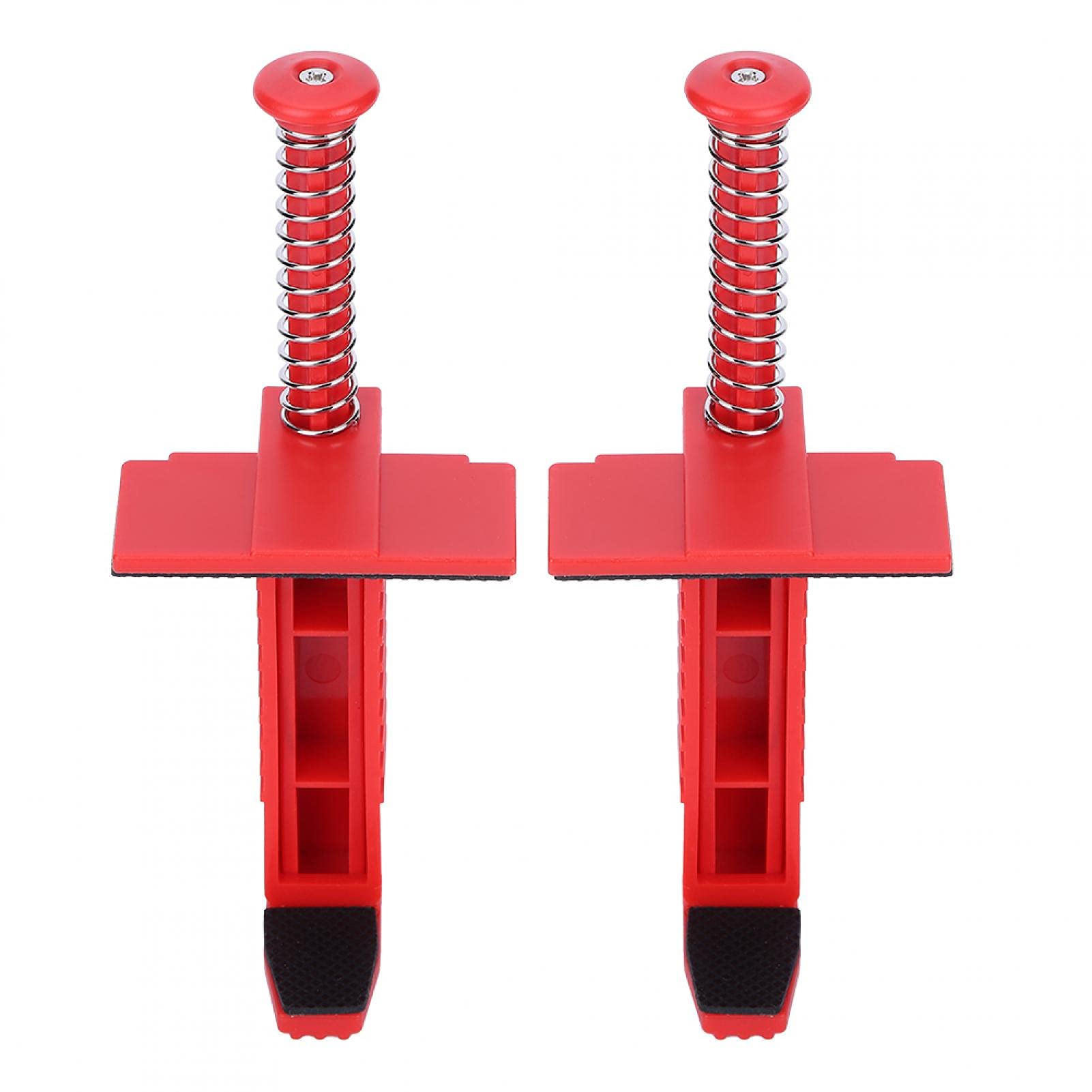 Brick Clamp, 2PCS Brick Liner Runner Wire Drawer Bricklaying Tool Brick Line Clips Leveling Measuring Tool for Building Construction (red)