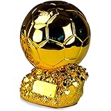 Trofeo Replica Balón de Oro Cristiano Ronaldo 24cm Resina Grabado ...