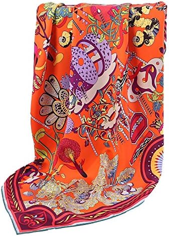 Grace Scarves 100% Silk Scarf, Large, Twill