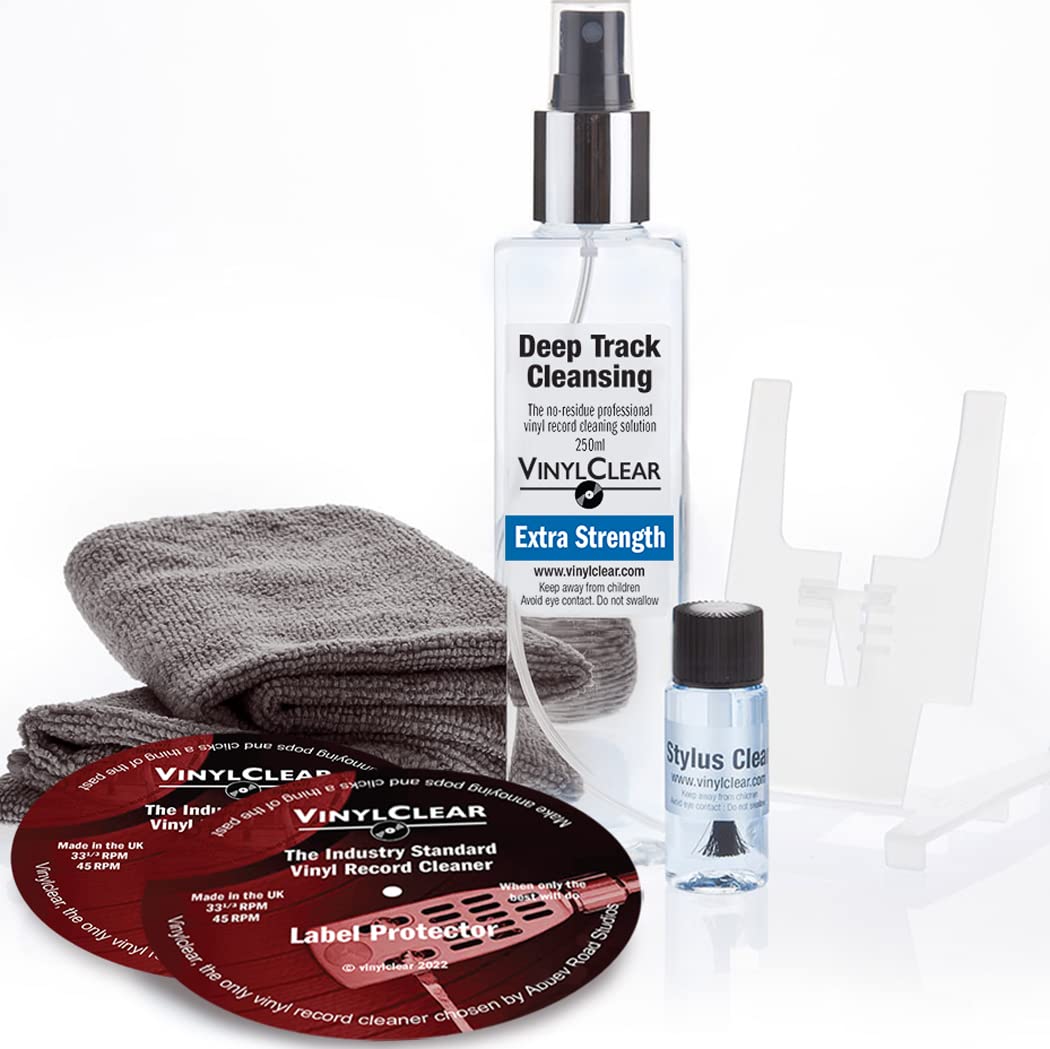 Extra Strength Vinyl Record Cleaning - Kit. The Industry Standard Record Cleaner for Vinyl For Click Free, Crystal Clear Sound.