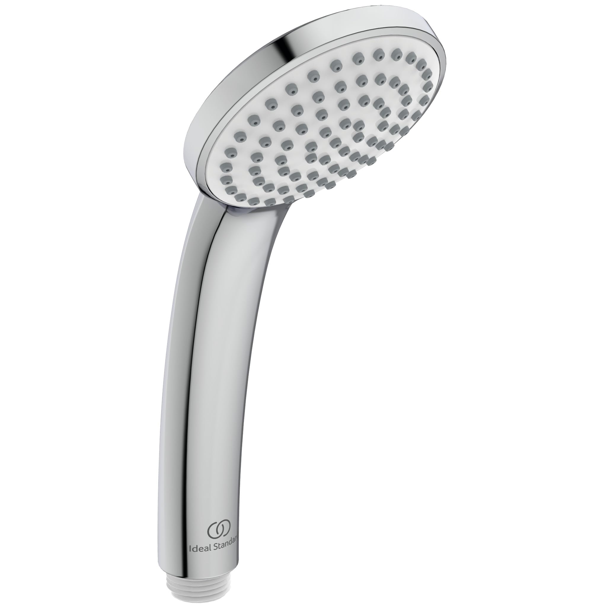 Ideal Standard – Idealrain Low-aerosol 1-Function Hand Shower, Water-Saving Shower Head for Incomparable Shower Moments, EasyClean nozzles, Ø 8 cm, Chrome
