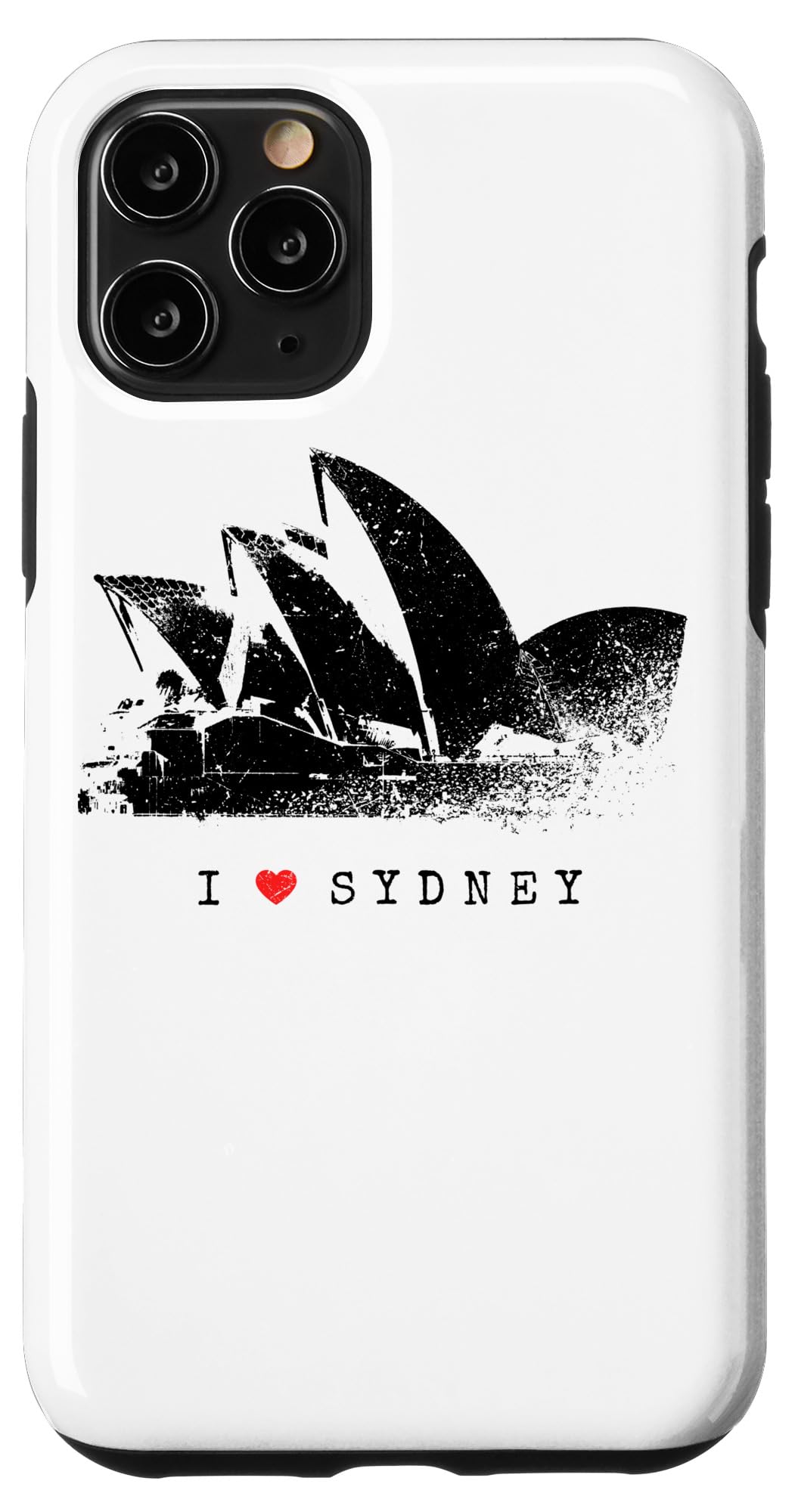 I Love Sydney Opera House Vintage Skyline Australia Heart Case for iPhone 11 Pro
