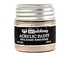 Prima Marketing Finnabair Art Alchemy Acrylic Paint 1.7 Fluid Ounces, Opal Magic Rose/Gold