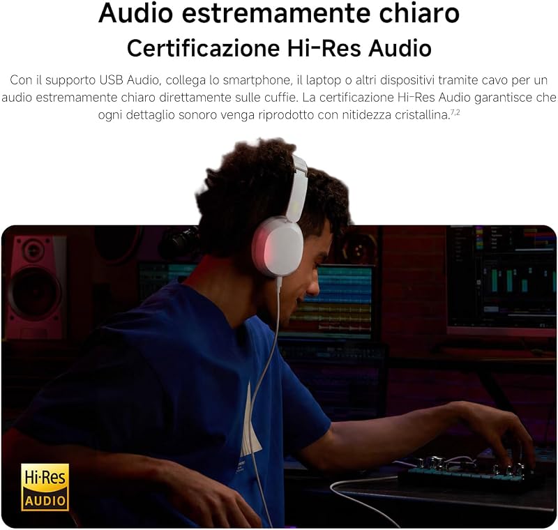Redmi Headphones Neo, Wireless Over-Ear, Cancellazione rumore, Blu