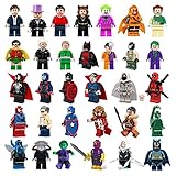 NW 32pcs DC Super Heroes Minifigures Marvel Avengers Action Mini figures Building Block Toys Kids Gift Bringuedos Within Sticker collection from NW Store(Without Original Box)