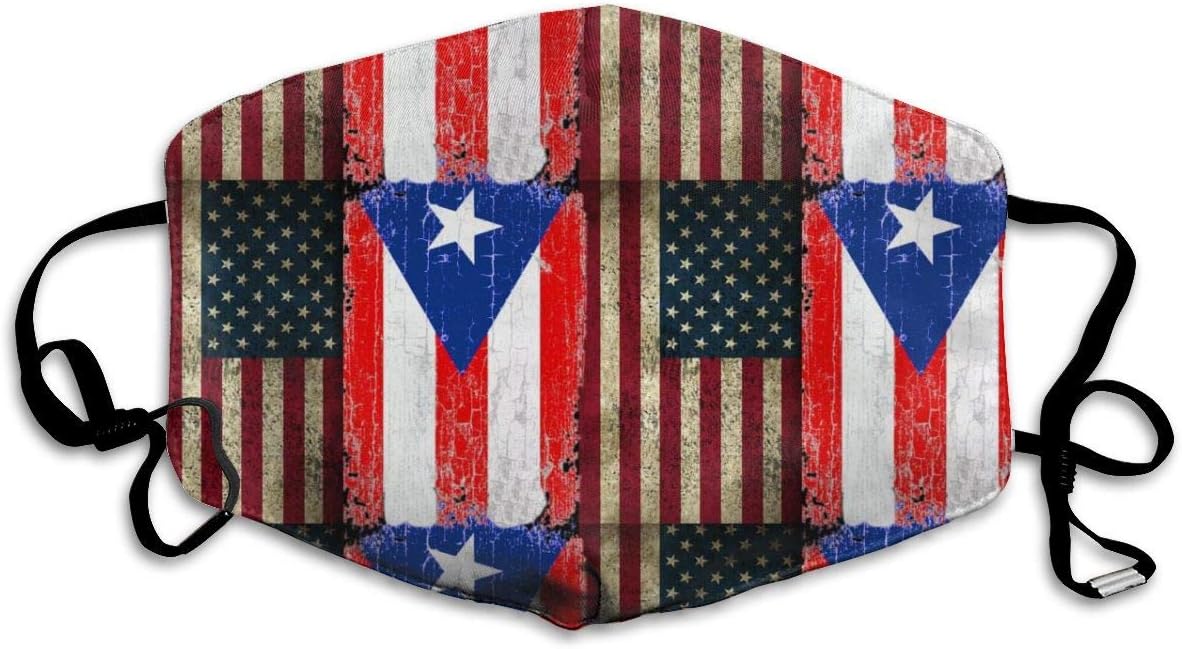 USA Puerto Rico Flag Mask for Men & Women - Mask Can Be Washed Reusable Mask One Size Multiple Patterns