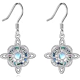 Hancock Witches Knot Earrings 925 Sterling Silver Celtic Knot Dangle Earrings Irish Jewelry Gift for Women