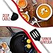 GFK Kitchen Utensils - Set of 8 Cooking Utensils - Made of Silicone and Stainless Steel - Used For Serving Food, Cooking, and Baking - Amazing Nonstick and Non-scratch Heads