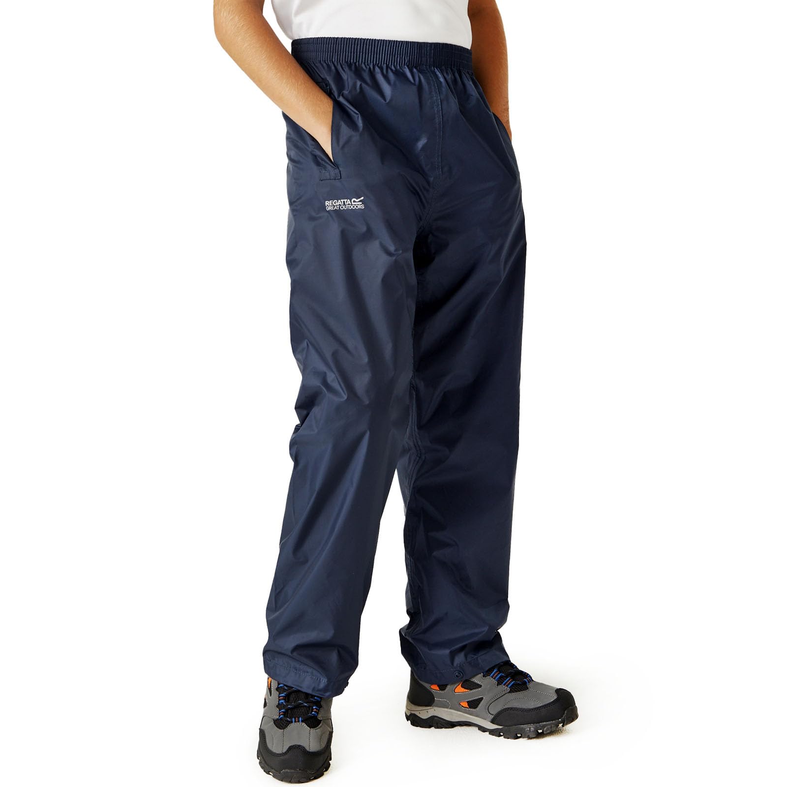 Regatta Kids Pack It Waterproof Packaway Outdoors Overtrousers