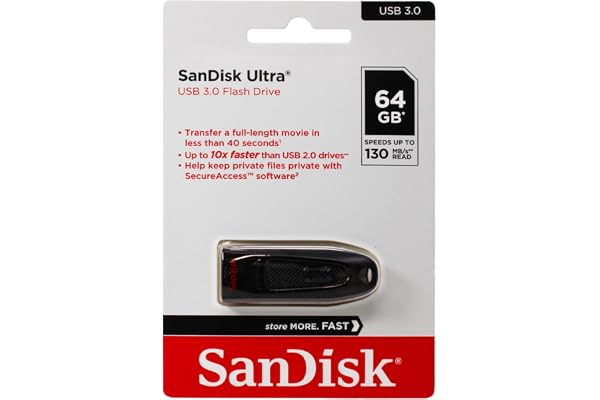 SanDisk 64GB Ultra USB 3.0 Flash Drive - SDCZ48-064G-UAM46
