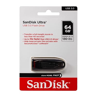 SanDisk 64GB Ultra USB 3.0 Flash Drive - SDCZ48-064G-UAM46