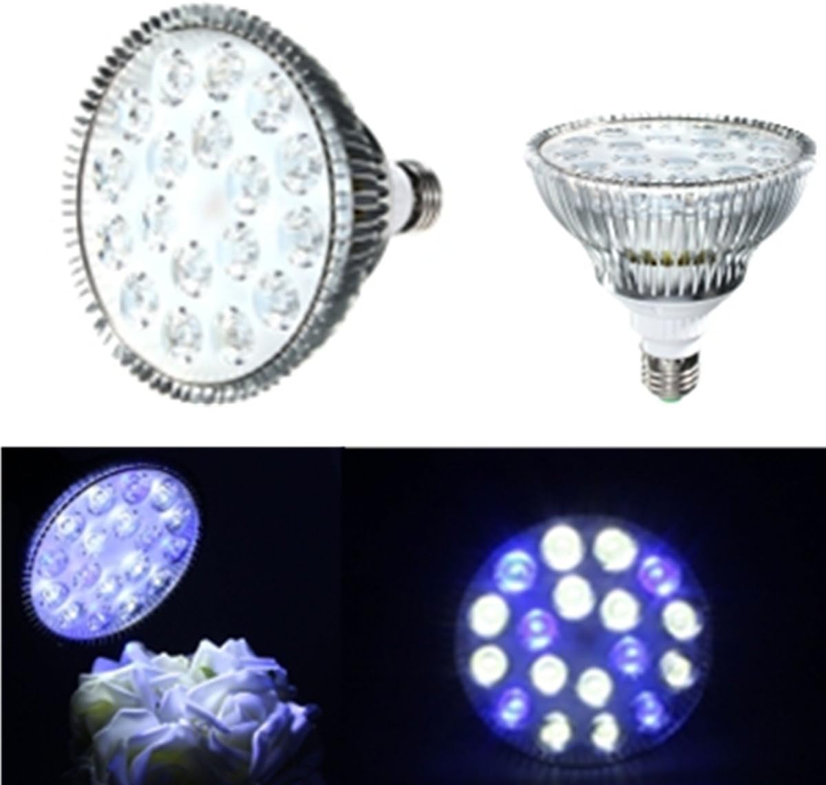 VEWARD 18W E27 LED Coral Reef Plant Grow Light Tank Aquarium Par38 85-265V
