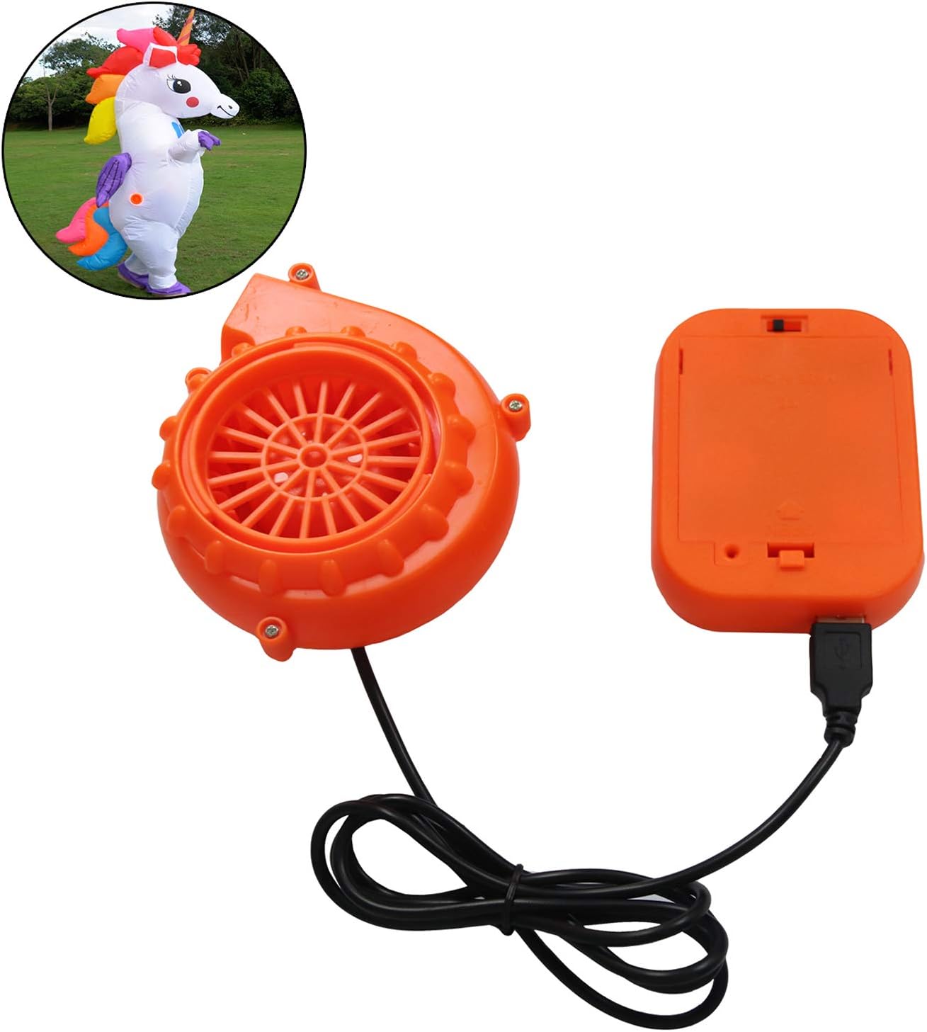 ByeSun Mini Blower Fan for Inflatable Costume,Originals Fan Battery