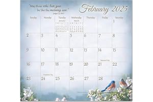 Legacy Publishing Group 2025 Magnetic Calendar Pad-Songbirds of Faith (9.375" x 8.375")