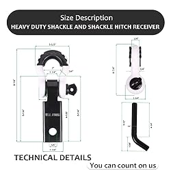 AUTOBOTS Tow Hitch Receiver 2", 45,000 Lbs Break