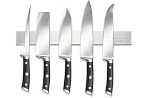 Oslynia Magnetic Knife Holder, 12 Inch Space-Saving Kitchen Knife Holder Wall Mount Kitchen Accessories, Powerful Magnetic St