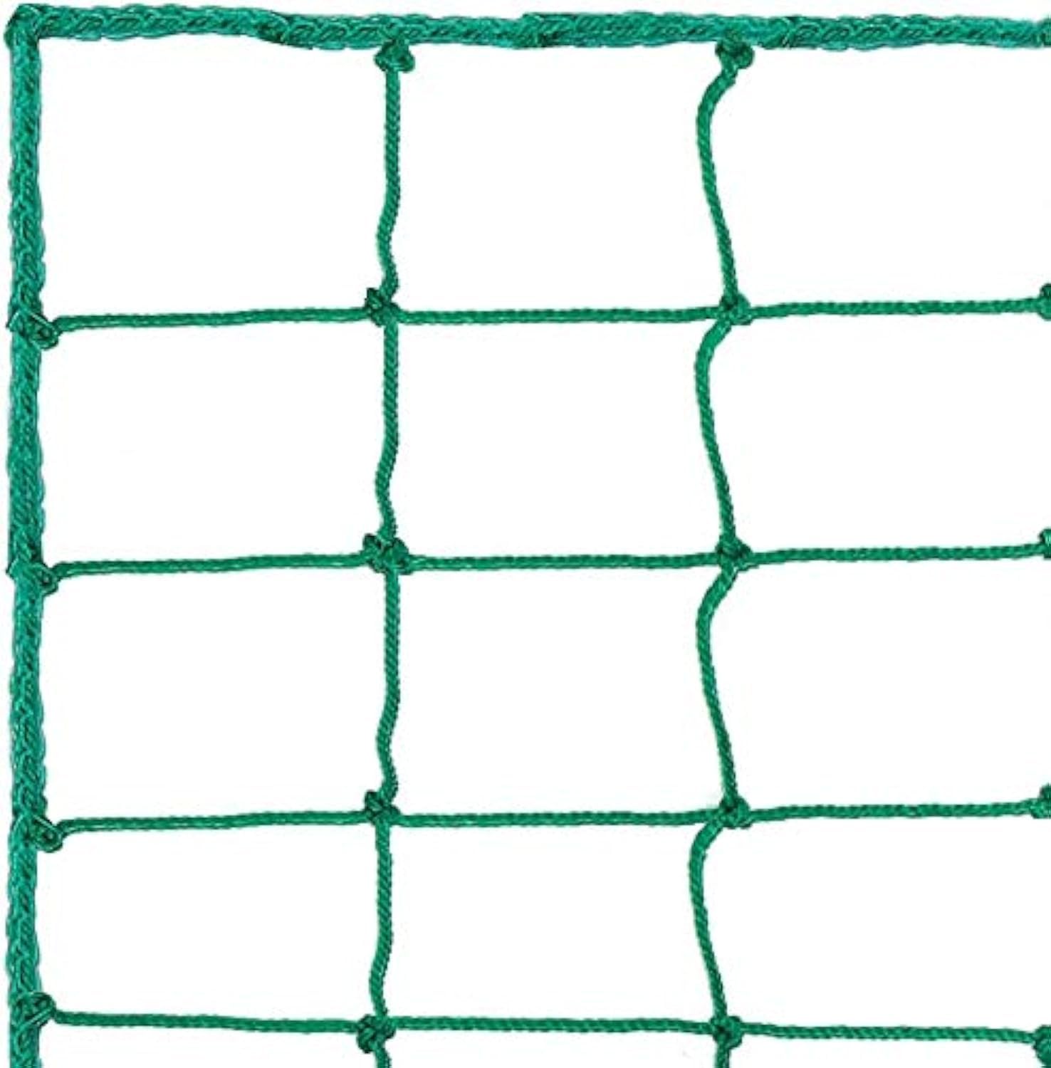 Aoneky Soccer Backstop Net 10x10ft/ 10x20ft/10x30ft, 4'' Square Mesh, 0.1'' Heavy Duty PE Cord - Soccer Football Containment Net Stop Ball Going over Fence Garden (15 x 20 ft) — image 1
