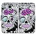 Bfun Packing Purple Flower Skull Card Slot Wallet Leather Case Cover For Samsung Galaxy S5
