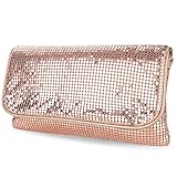 Women's Bling Clutch Handbag Aluminum Metal Mesh Evening Bag Cocktail Party Wedding