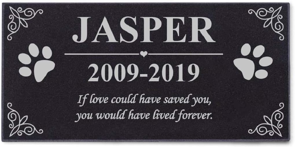 personalized pet garden stones