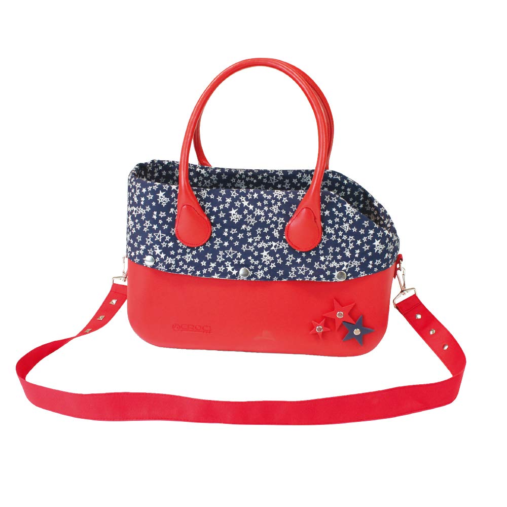 Croci Red Star Silicon Dog Bag, Size 40x20x28 cm