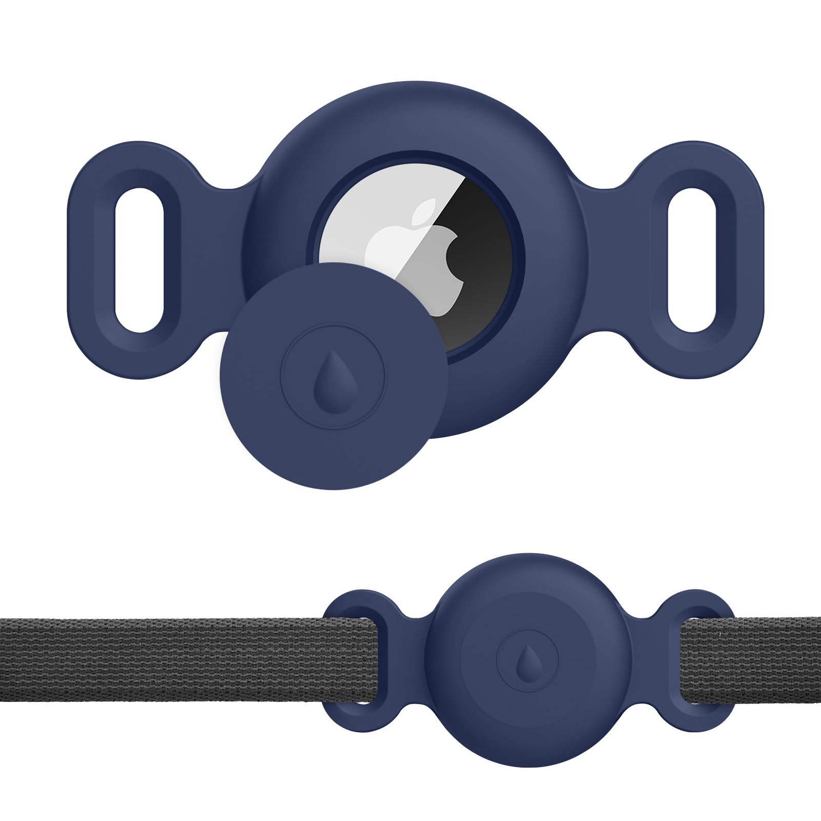 Meliya Airtag Case 1st/2nd for Dog Cat Collar, Waterproof Apple Air-tag Protective Holder GPS Tracking Finder for Pet, Silicone Case for Dog Collar Cat Loop Holder Pet Accessories — image 1