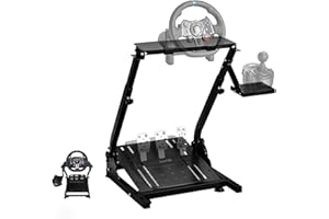 Racing Wheel Stand, G920 Steering Wheel Stand Adjustable with Shifter Mount Holder, Wheel Stand Fits for Logitech G25 G27 G29
