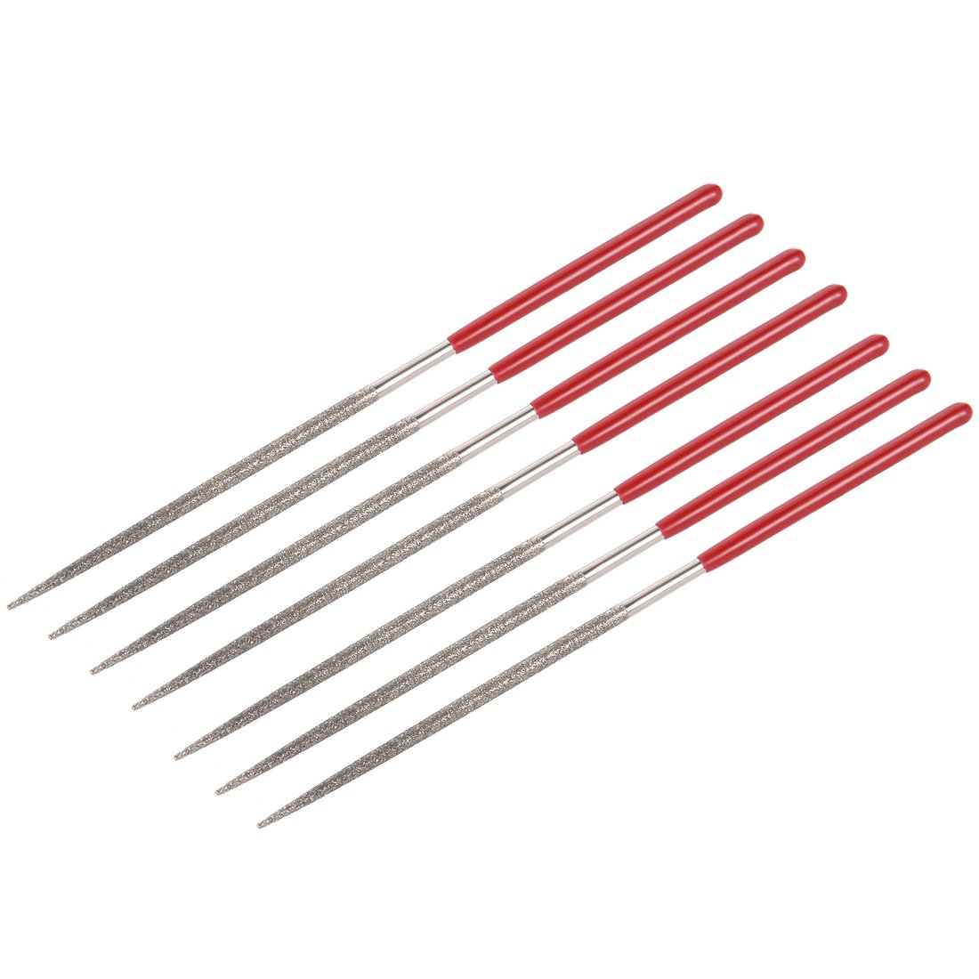 Sourcingmap 7Pcs 2mm x 100mm Round Diamond Needle File 150Grit