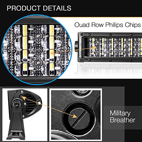 image for LED Light Bar, OFFROADTOWN 40 Inch 640w Quad Row Off Road Driving Ligh