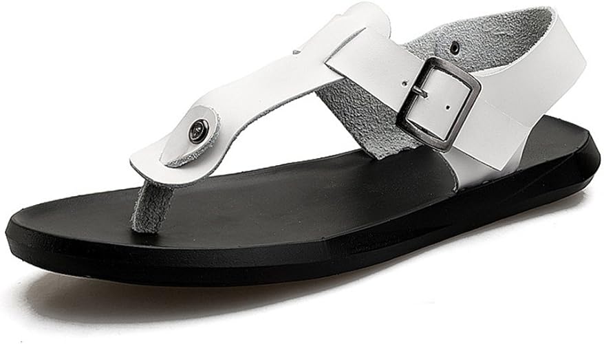 Amazon ドリーマー スリッパサンダル メンズ 男性用 鼻緒 スリッポン ビーチ 履き心地がいい リゾート スポーツサンダル トラベル サンダル ブラック 黒 ホワイト 白 立ち仕事 紳士靴 ベルト 旅行 散歩 お洒落系 ハンサム 快適 両色 24cm 27cm ドリーマー ビーチ