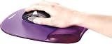 Fellowes Crystals Gel Mouse Mat Wrist Support Purple - Non Slip Base view 4