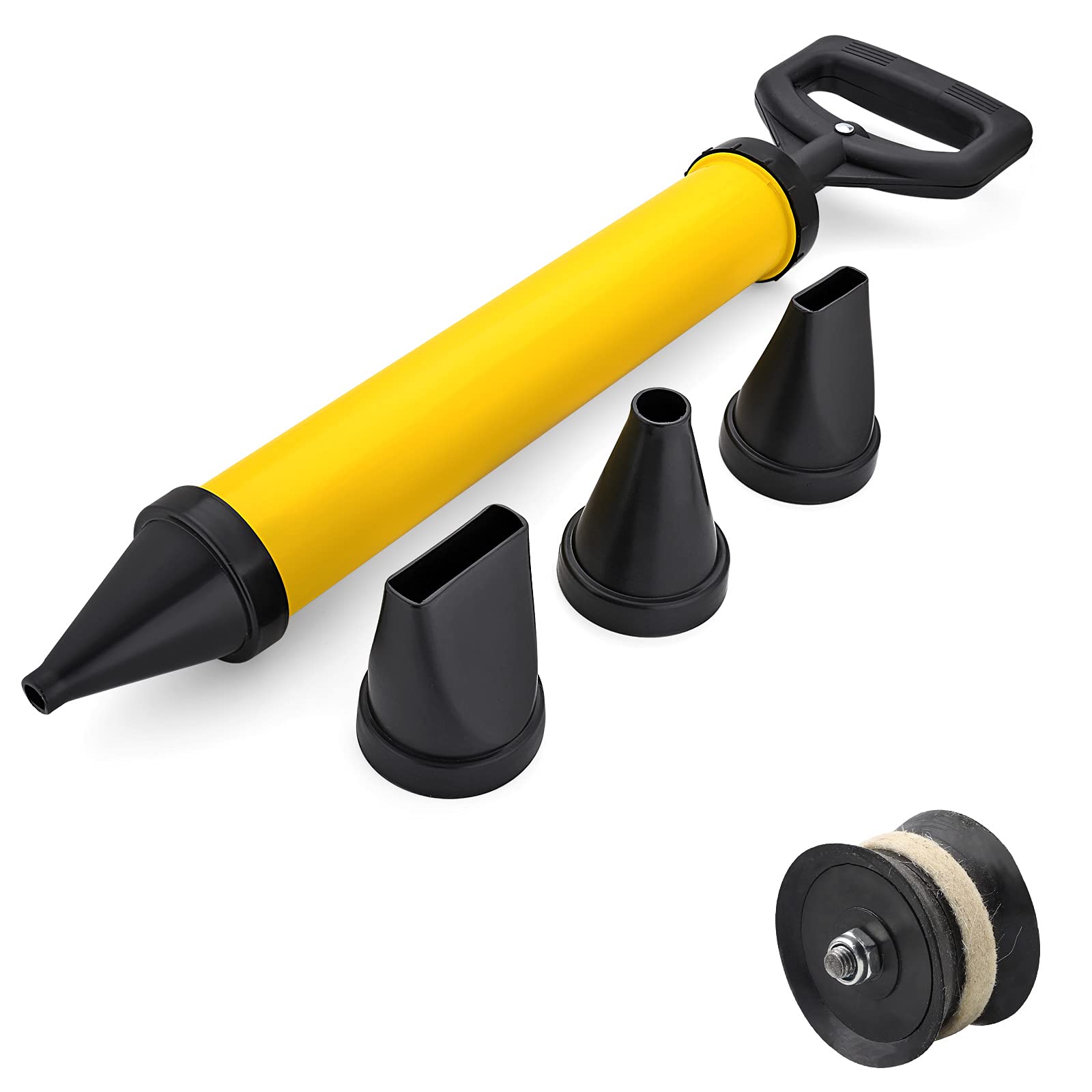 EXLECO Joint Gun for Mortar Hand Mortar Pump with 4 Nozzles, Mortar Press Mortar Syringe Joint Syringe with Accessories