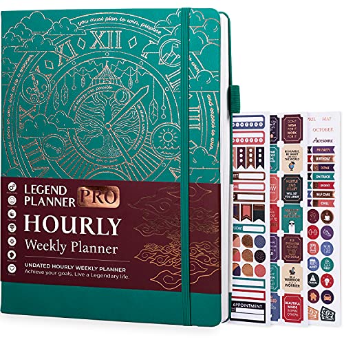 Legend Planner PRO Hourly Schedule Edition Undated Deluxe Weekly