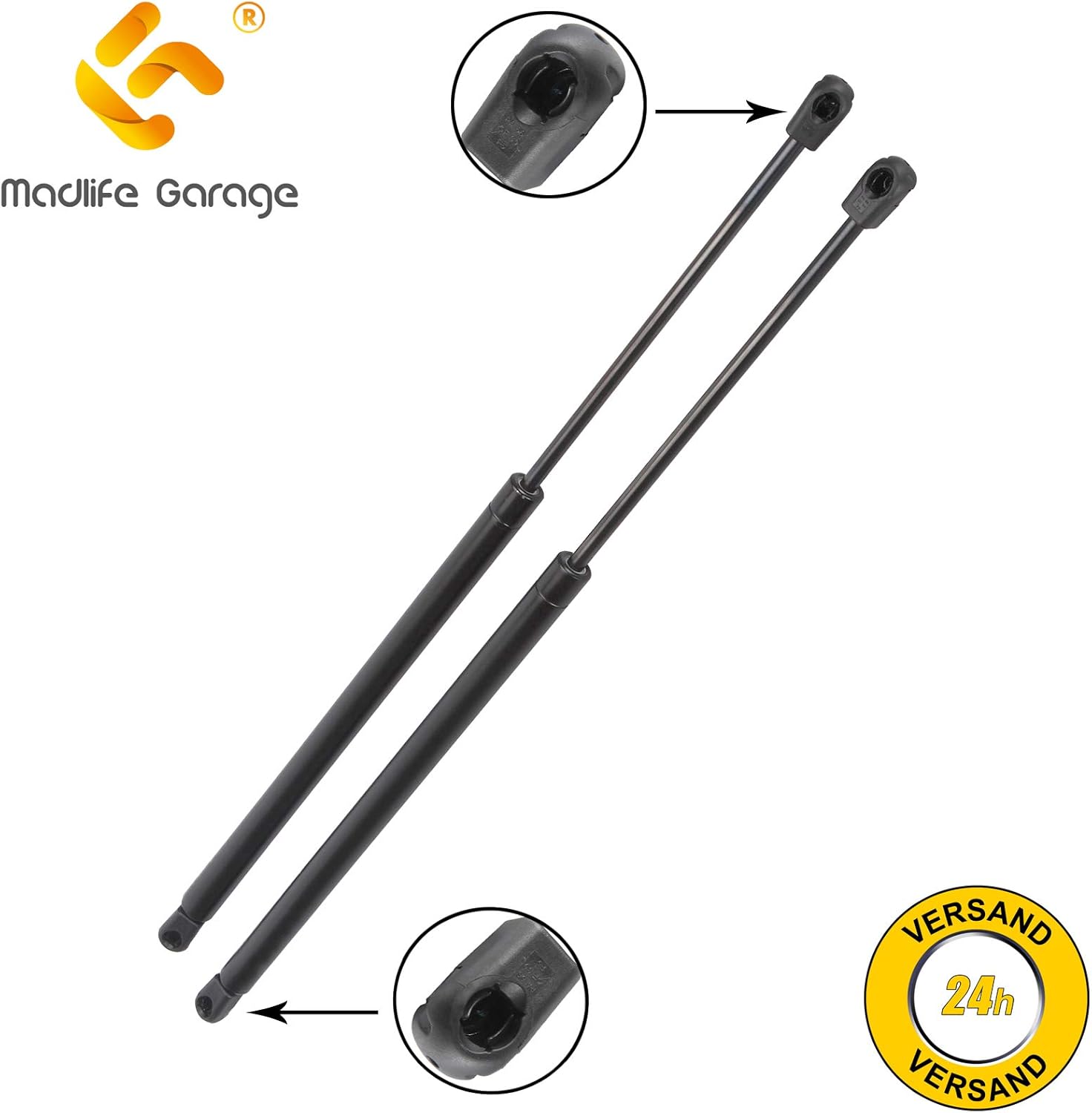 Pair of Gas Struts/Springs 90579440 for 98-05 Zafira A MPV From Madlife Garage