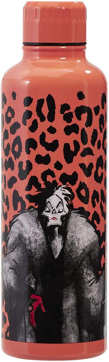 Funko Home & Gift Mickey Berry - Disney Villains Metal Water Bottle: Cruella de Vil