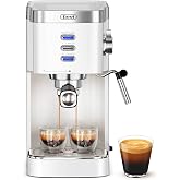 Gevi 20 Bar Compact Espresso Machine with Milk Frother for Latte&amp;Cappuccino | Budget under$100; Removable Water Tank; Produce Good Crema; Include Necessary Accessories; Can Make Americanos; Easy to Clean