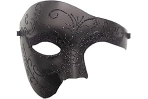Coolwife Masquerade Mask Vintage Phantom Of The Opera One Eyed Half Face Costume