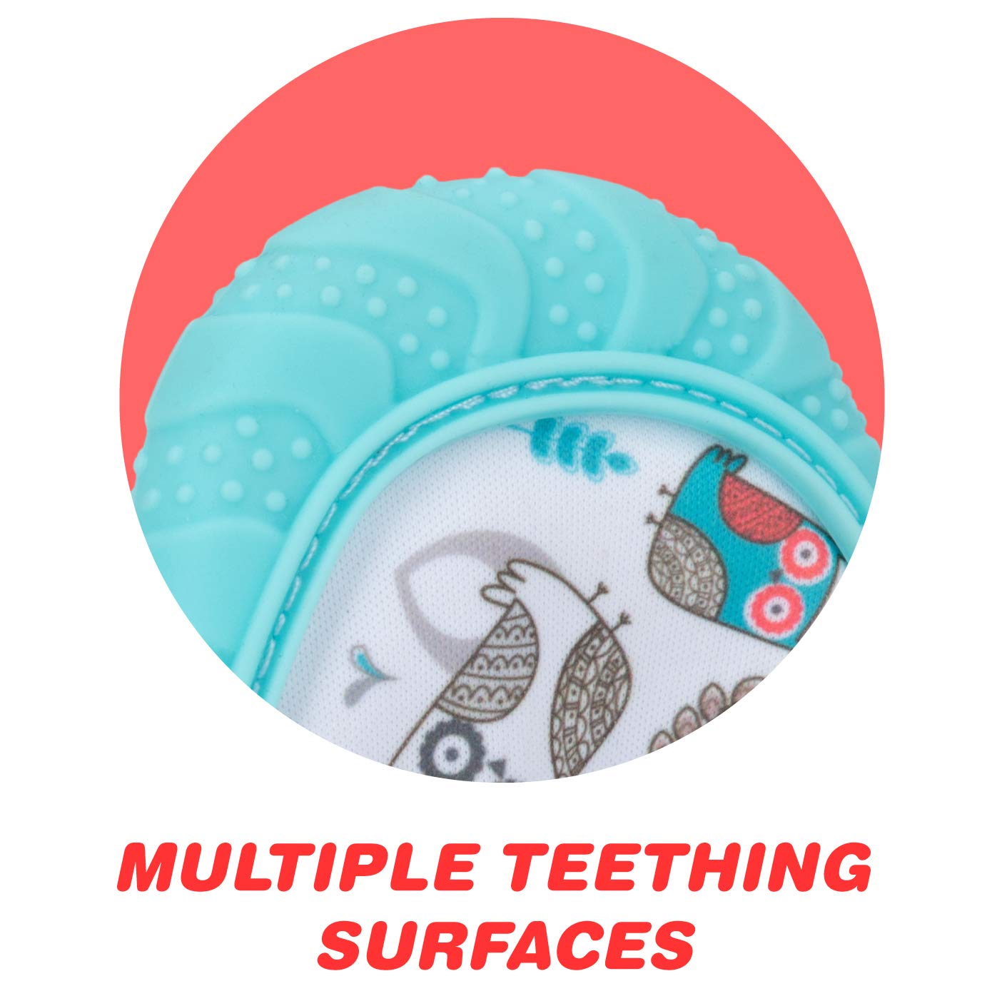 nuby happy hands soothing teething mitten