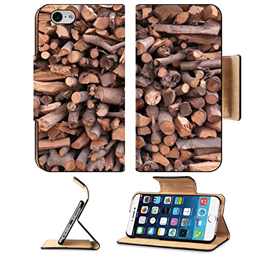 Luxlady Premium Apple iPhone 6 iPhone 6S Flip Pu Leather Wallet Case IMAGE 36156798 Firewood pile