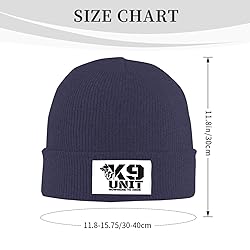 Beanie Hat K-9 Unit Police Dog Skull Cap Thin Soft